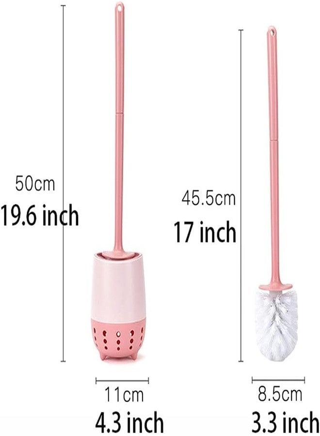 RUDRO IMPEX Toilet Brush | Wall Mounted Toilet Cleaning Brushes |Brushes for Bathroom Cleaning Japanese Designed Modern Design with Soft Bristle Can Also Be Wall Hanged with Holder(Random Color) (1) - Image 2